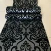 Hot selling hoogwaardige Classic Mystery Black Velvet Massaal Damast Behang Textiel Wandbekleding voor huisdecoratie