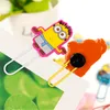 Bookmar bonito mini clipes de papel dos desenhos animados cor plástico marcadores clipes de papel estudante prêmio presentes3019889