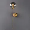 Lampada da parete moderna in vetro Lampade da parete a LED in oro per la decorazione domestica Camera da letto Luci per specchio da bagno Apparecchio per interni nordici E145474437