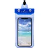 Universal 6inch 5INCH Mobiltelefon Vattentät Swimming Pouch Case Rensa PVC Förseglad undervattenscell Telefon Skydda påsar med rem DH1132