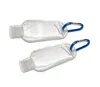 Nouvelle bouteille rechargeable d'alcool vide de 50ML avec porte-clés crochet bouteille de désinfectant pour les mains en plastique Transparent Transparent pour bouteille de voyage6977628