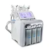 Sk￶nhetsutrustning 6-i-1 Multifunktion Small Bubbles Face Deep Clean Machine Spa Beauty Salon RF Ultrasonic Massager V￤te Syre Water Jet