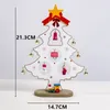 Año nuevo 2020 Creativo DIY Decoración de madera del árbol de Navidad para el hogar Navidad Jingle Bells Ornament Xmas Tree Table Desk Desk Decor