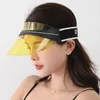 Summer Women Men Sol Gat Sun Transparente Topless PVC Sun Sheild Visor Sombrero