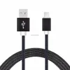 USB Kablolar Tip C Şarj Adaptörü Senkronizasyon Samsung Galaxy S20 Ultra Note 10 için Güçlü Örgü Mikro V8 Android Plus 1M 3ft Paket Yok