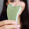 Natuurlijke Jade Guasha Board Scraching Gezichtsogen Schrapen Gua Sha SPA Massage Tool Gezondheidszorg Schoonheid Acupunten Plaat Massager4350520