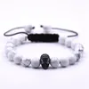 Verstelbare armband lava stenen etherische olie diffuser armband gevlochten touw steen yoga heren en dames