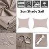 4 former Sun Shade Sail 300d Oxford Polyester Protection Outdoor Canopy Garden Patio Pool Shade Sail Awning Camping Shade Cloth2539