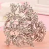 Nieuwe bruiloft Bridal Crystal Rhinestone Silver Queen Headbands Tiara Headpiece Princess Hair Accessories Pageant Prom Retail Jewelry9754281