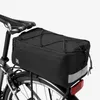 Nouveau sac de siège arrière de vélo de grande capacité avec bande réfléchissante gris argenté sac d'étagère d'isolation de siège arrière sac arrière sacoche de coffre sac à main