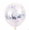 Confetti Balloons Sequins Multicolor Latex Filled Clear Balloon Novelty Kids Toys Fashion Beautiful Birthday Party Wedding Decorations LT626