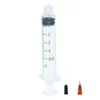 5ml Industrial Syringes with Plastic 0.25 Inch and Mixed Size Blunt Tip Fill Dispensing Needle Total Pack of 11