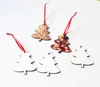Decorazione natalizia 30 pezzi cerchio stampa a trasferimento termico pendente sublimazione MDF Ornamenti festivi
