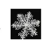 30pcs / lot 11cm Ornement de Noël Ornement blanc Plastique Blanc Christmas Snowflake Tree Fenêtre Décorations de Noël