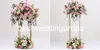 Decoração New Style Display Flor Stand Candle Candle Centerpieces Centerpieces Metal Gold Stand Pillar Castiçal para Casamento Candelabro 0502