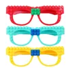 Building Blocks Of Glasses Baseplate Frame Friends Police City DIY Toy Glasses Bricks Kid Gift spelling intelligence toys 3 color free DHL