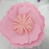 2 pz/lotto FAI DA TE Grande Carta Schiuma rosa Fiori Artificiali Teste di Fiori Scrapbooking Matrimonio Decorazioni Da Parete corona di fiori di simulazione