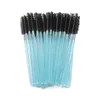 50 PCS Wegwerp kristalhandgreep wimperborstel mascara spiraalstands applicator enten tevent wimpers krulkam schoonheidsmake -upgereedschap