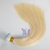 Vmae doppelt gezeichnete brasilianische Straight 40pieces/Pack 100g 120g Blonde natürliche Farbe 12 bis 26 Zoll in der Haarverlängerung