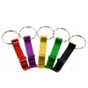 9 Färger Flasköppnare Keychain 4 i 1 Pocket Aluminium Ölöppnare kan personlig logotyp Skräddarsydd Bröllop Favor Gifts LX1733