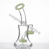 6.2" Smoking Accessories Glass Water Pipe + Free Bowl 14mm female Height 162mm Dab Oil Rig Bongs Hanger Joint 963