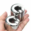 10 Size Cockrings Stainless Steel Scrotum Pendant Lock Rings Cock Cage Ball Stretcher Bound Ring for Men BB-2-310