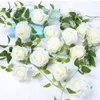 10 CENTIMETRI 100 pz 17 Colori Artificiale Rosa Teste di Fiori di Seta Fiore Decorativo Supermercato Sfondo FAI DA TE Strada Led Wedding Wall Bouquet di fiori