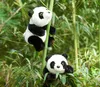 Hot Simulation Panda Plush Toy Fat Realistic Panda Doll Bear Pillow Birthday Valentine's Day Gift 45x30cm DY50567