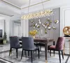 Yeni tasarım Modern kristal lamba kolye ışıkları AC110V 220V parlaklık LED yemek odası oturma odası İskandinav aydınlatma MYY