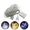 اديسون 2011 10M 100LEDS ملون أدى سلاسل عيد الميلاد حزب عطلة سلسلة الإضاءة 8 طرق مع وظيفة الذاكرة