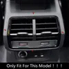 Adesivo per cornice decorativa per presa d'aria posteriore per styling auto per Audi Q3 2019 Accessori interni in acciaio inossidabile