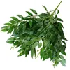 Artificial Leaves Bouquet Fake Willow Jungle Wedding Backdrop Decoration Christmas Faux Foliage Vine Party Home Decor Plant Xmas GD109