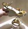 Hot Sale- Pearl Platform Gladiator Sandals Women Metallic Leather Knot Espadrille High Heels Pumps Ladies Summer Wedges Mary Jane Shoes