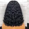 Человеческие волосы кружева передние 13x4 парики BOB 10 дюймов 130 плотность бразильский короткий парик вьющиеся волосы натуральный цвет