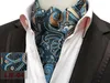 Mężczyźni ślub formalny Cravat moda retro paisley cravat brytyjski styl dżentelmen jedwabny szaliki