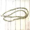 MG0584 Natural Labradorite 108 Mala Women`s Necklace 8 mm Gemstone Ohm Charm Bracelet Personal Power Yoga Bracelet