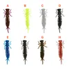 New Flash larva Shad baitfish Rubber Bait 55mm-1g 75mm-3g 100mm-7g Più tentacoli Vermi morbidi Crank Hook esche