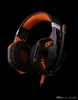 New EACH G2000 Deep Bass Headphone Stereo Surrounded Over-Ear Gaming Headset Headband Earphone with Light for PC LOL Game DHL Free Shipping