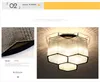 LED Moderne Plafondlamp Hexagon Crystal Hanglamp Flush Mount Light Armatuur voor Woonkamer Slaapkamer Cafe Bar Plafondlamp