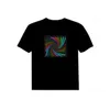 Ruelk Led Tshirt Uomo Party Rock Disco Dj T-shirt LED attivata dal suono Illumina su e giù Equalizzatore lampeggiante Men039s Tshirt6133011