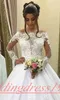 Exquis Mariage Dentelle Illusion Robes De Mariée Sheer Tulle À Manches Longues Pays Arabe Robe De Bal De Mariée Pour La Mariée Plus La Taille robe de mariée