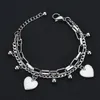 Wholesale- Party Boho Jewelery Adjustable 18K gold Bracelets Lady Heart Charms Gold-plated Bracelets & Bangles Friends Gifts