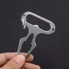 EDC Self-defense Spiked Defense keychain Outdoor Multi Functional Combined Wrench keychain Stainless Steel Bottle Opener Camping Tool