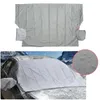 Couverture magnétique de pare-brise de voiture Anti neige gel glace coton épaissi avec protecteur de miroir