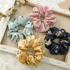 Summer Chiffon Hair Scrunchies Rubber Elastic Hair Bands Floral Ponytail Holder Sweet Scrunchie Women Hair Accessories