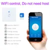 WiFi Wall Touch Light Switch 1 Bende Aan / uit Draadloze Afstandsbediening Tijdschakelaar Remote Home Automation