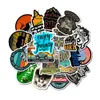 50 st/lot Bildekaler utomhusresor För Laptop Skateboard Pad Cykel Motorcykel PS4 Telefon Bagagedekal Pvc-gitarrdekaler