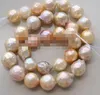 Schöne 12-13mm natürliche Südsee kasumi rosa lila Perle necklace18inch