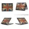 Disco de plástico capa capa água decalque shell protetor para macbook air pro retina 13 15 16 polegadas casos camuflagem flores flag design