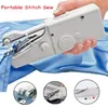 Handy Stitch Handheld Electric Sewing Machine Mini Portable Home Sewing Quick Table Hand-Held Single Stitch Handmade DIY Tool CCA10905 30pcs
